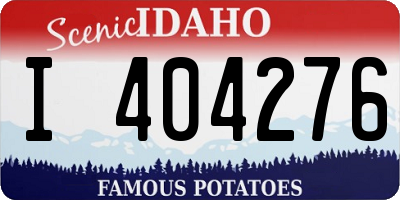 ID license plate I404276