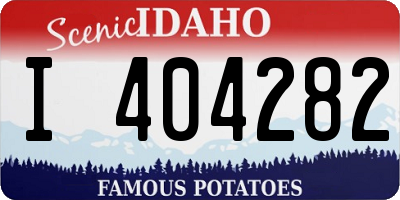 ID license plate I404282