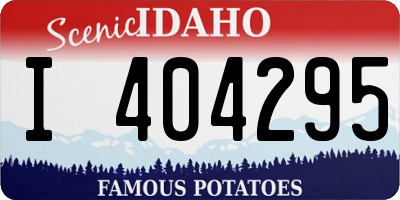 ID license plate I404295