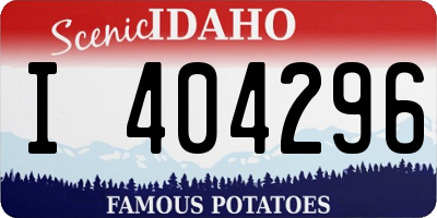 ID license plate I404296