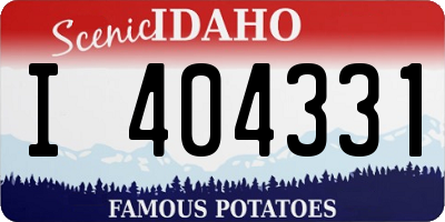 ID license plate I404331