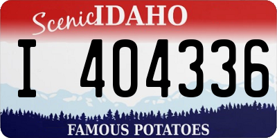 ID license plate I404336