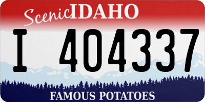 ID license plate I404337