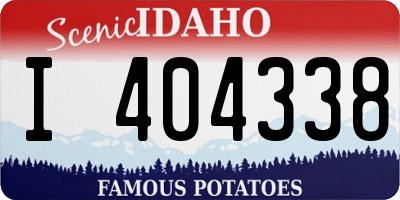 ID license plate I404338