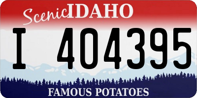 ID license plate I404395