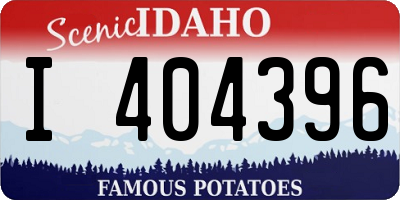 ID license plate I404396