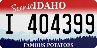 ID license plate I404399