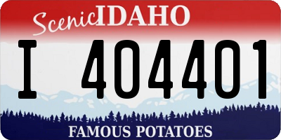ID license plate I404401