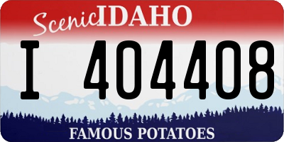 ID license plate I404408