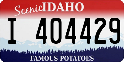 ID license plate I404429