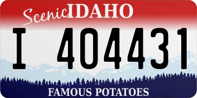 ID license plate I404431