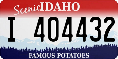 ID license plate I404432