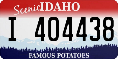 ID license plate I404438