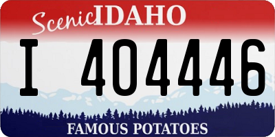 ID license plate I404446