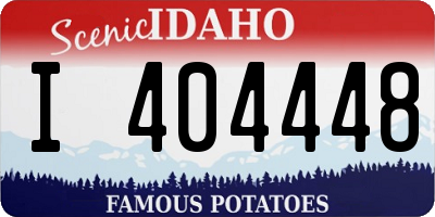 ID license plate I404448