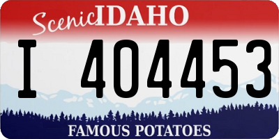 ID license plate I404453
