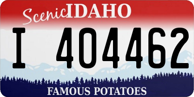 ID license plate I404462
