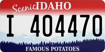 ID license plate I404470