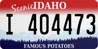 ID license plate I404473
