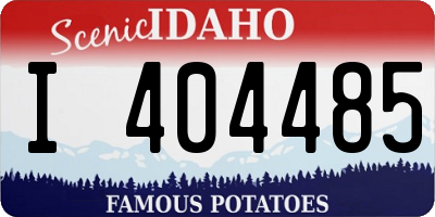 ID license plate I404485