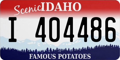 ID license plate I404486