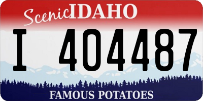 ID license plate I404487