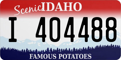 ID license plate I404488