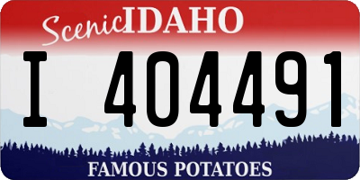 ID license plate I404491