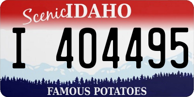 ID license plate I404495