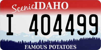 ID license plate I404499