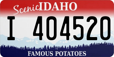 ID license plate I404520