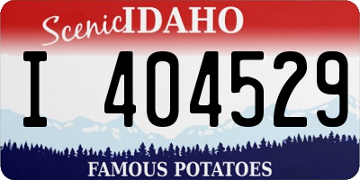 ID license plate I404529