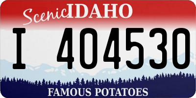 ID license plate I404530