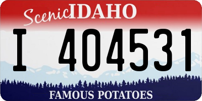 ID license plate I404531