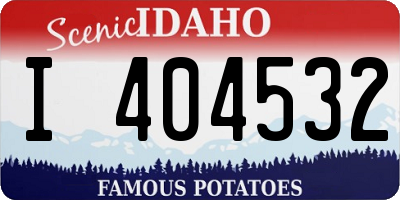 ID license plate I404532