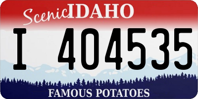 ID license plate I404535