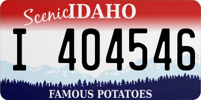 ID license plate I404546