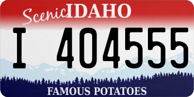 ID license plate I404555