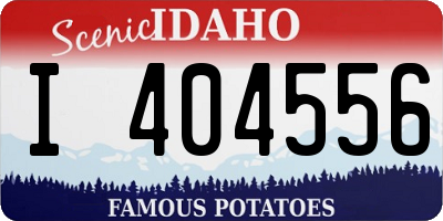 ID license plate I404556