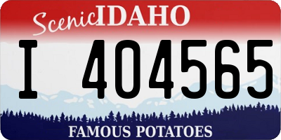 ID license plate I404565