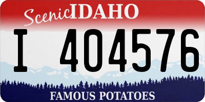 ID license plate I404576