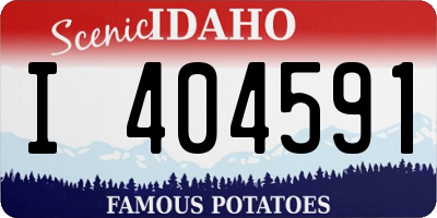 ID license plate I404591