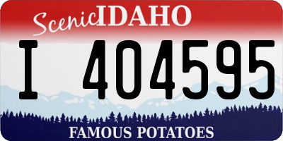 ID license plate I404595