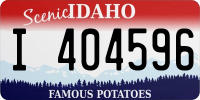 ID license plate I404596