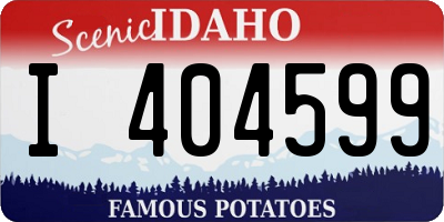 ID license plate I404599