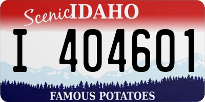 ID license plate I404601
