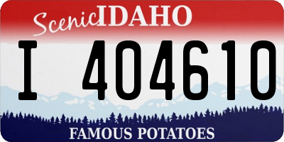 ID license plate I404610