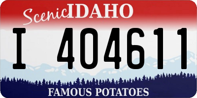 ID license plate I404611