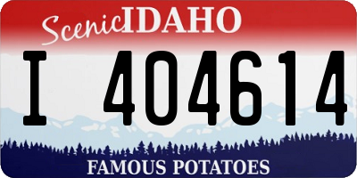 ID license plate I404614