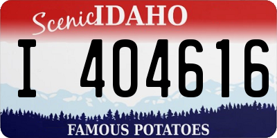 ID license plate I404616